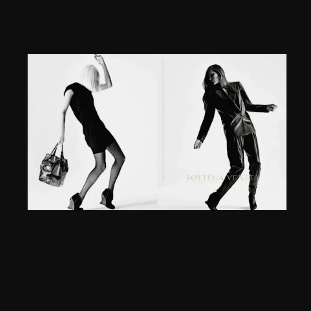 Runway | Bottega Veneta 2010 Corset Wedge Heels Black Leather Curved Platform 39